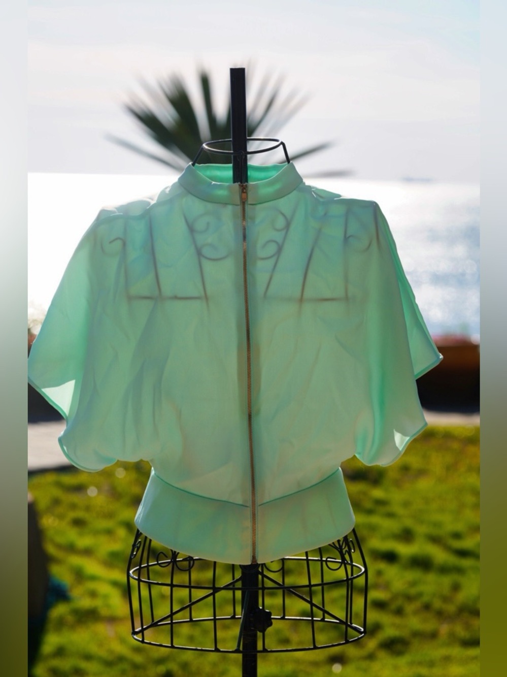 Trend Love Republic Mint Green Organza Blouse - EU Size 36 - Picture 2 of 5